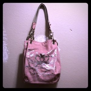 Kathy Van zeeland light pink purse